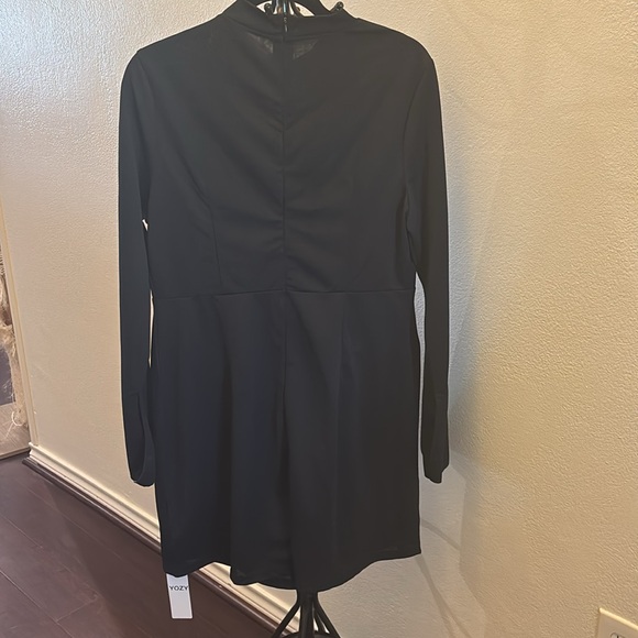 NWT Black Long Sleeve mini Dress - Picture 4 of 6